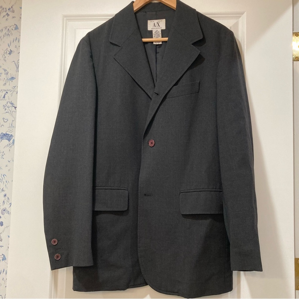 Armani Exchange Charcoal Blazer